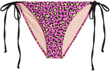 Load image into Gallery viewer, Neon Pink Leopard Full Coverage Scrunch Bottom