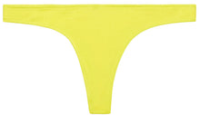 Load image into Gallery viewer, Neon Yellow Banded Brazilian Thong Bottom