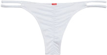 Load image into Gallery viewer, White Double Strap Micro Bikini Bottom