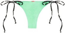 Load image into Gallery viewer, Mint & Black Polka Dot Micro Scrunch Bottom