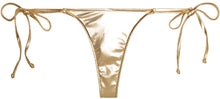 Load image into Gallery viewer, Gold Brazilian Thong Bottom