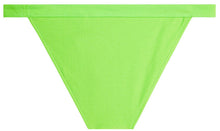 Load image into Gallery viewer, Neon Green Full Coverage Mid-Rise Band Bottom