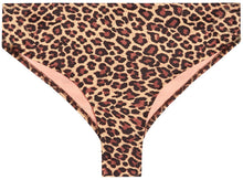 Load image into Gallery viewer, Leopard Full Coverage Mid-Rise Scrunch Banded Bottom