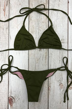 Load image into Gallery viewer, Olive Micro Scrunch Bottoms