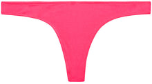 Load image into Gallery viewer, Neon Coral Banded Brazilian Thong Bottom