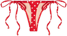 Load image into Gallery viewer, Red Polka Dot G-String Thong Bottom