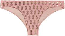 Load image into Gallery viewer, Blush & Gold Pineapple Banded Classic Scrunch Bottom