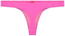 Load image into Gallery viewer, Neon Pink Banded Brazilian Thong Bottom