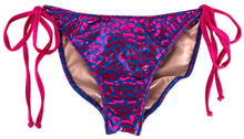 Load image into Gallery viewer, Blue & Fuchsia Leopard Full Coverage Scrunch Bottom