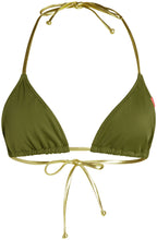 Load image into Gallery viewer, Olive & Gold Triangle Top