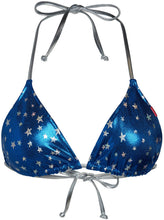 Load image into Gallery viewer, Blue Firecracker Triangle Top