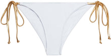 Load image into Gallery viewer, White & Gold Classic Scrunch Bottoms