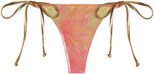 Load image into Gallery viewer, Sunset Tie Dye Shimmer Brazilian Thong Bottom