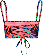 Load image into Gallery viewer, Black Tropical Bandeau Tube Top