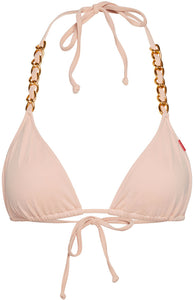 Blush Triangle Bikini On a Chain Top