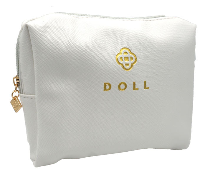 Doll White Makeup Bag