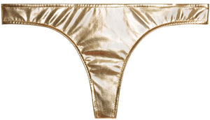 Gold Banded Brazilian Thong Bottom