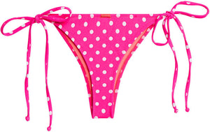 Pink Polka Dot Brazilian Thong Bottom