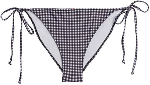 Black & White Gingham Full Coverage Scrunch Bottom