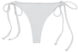 White Brazilian Thong Bottom