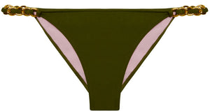 Olive Classic Bikini On a Chain Bottom