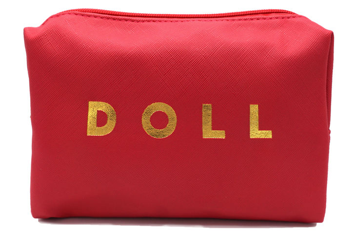 Doll Red Makeup Bag