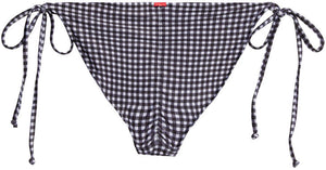 Black & White Gingham Full Coverage Scrunch Bottom