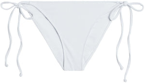 White Ribbed Full Coverage Scrunch Bottom