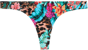 Tropical Banded Brazilian Thong Bottom