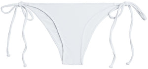 White Ribbed Classic Scrunch Bottom