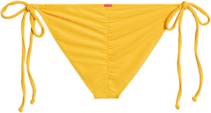 Yellow Ribbed Full Coverage Scrunch Bottom