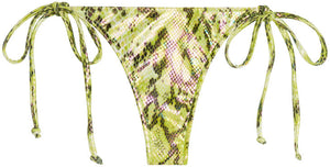 Green Python Brazilian Thong Bottom