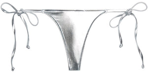 Silver G-String Thong Bottom