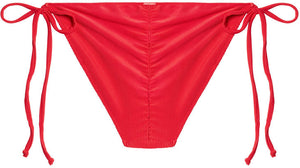 Red Ribbed Full Coverage Scrunch Bottom