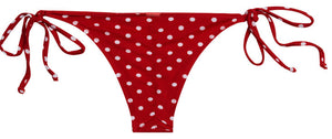 Red Polka Dot Micro Scrunch Bottom