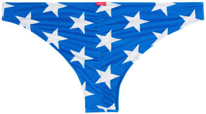 Patriotic Stars Print Banded Classic Scrunch Bottom