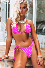 Load image into Gallery viewer, Pink Polka Dot Full Coverage Scrunch Bottom
