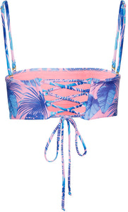 South Beach Palm Bandeau Tube Top