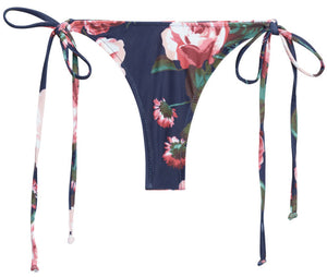 Rose Garden Print Brazilian Thong Bottom