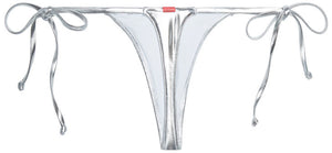 Silver G-String Thong Bottom