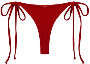 Red Brazilian Thong Bottom