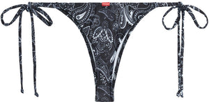 Black Bandana Brazilian Thong Bottom