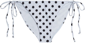 White Polka Dot Full Coverage Scrunch Bottom