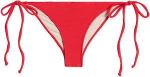 Red Ribbed Classic Scrunch Bottom