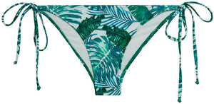 Tropical Palm Print Classic Scrunch Bikini Bottoms