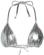 Load image into Gallery viewer, Silver Metallic Triangle Top
