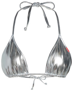 Silver Metallic Triangle Top