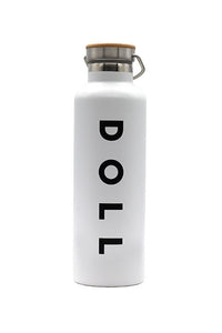 Doll Stainless Steel Water Bottle- White