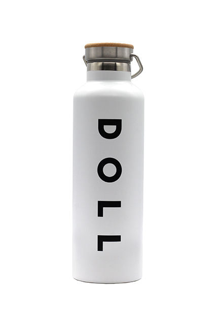 Doll Stainless Steel Water Bottle- White