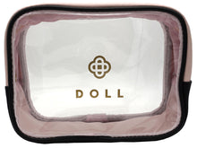 Load image into Gallery viewer, Doll Black Clear Makeup Bag
